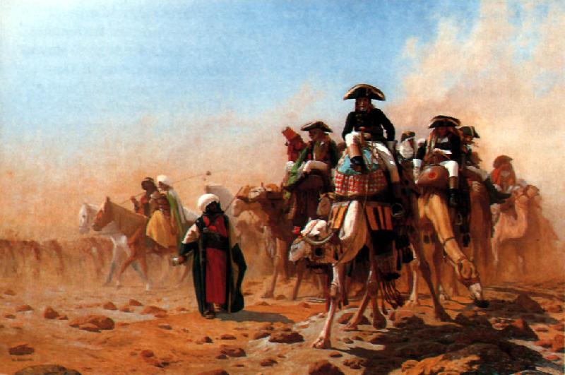 Jean Leon Gerome Napoleon and his General Staff in Egypt France oil painting art